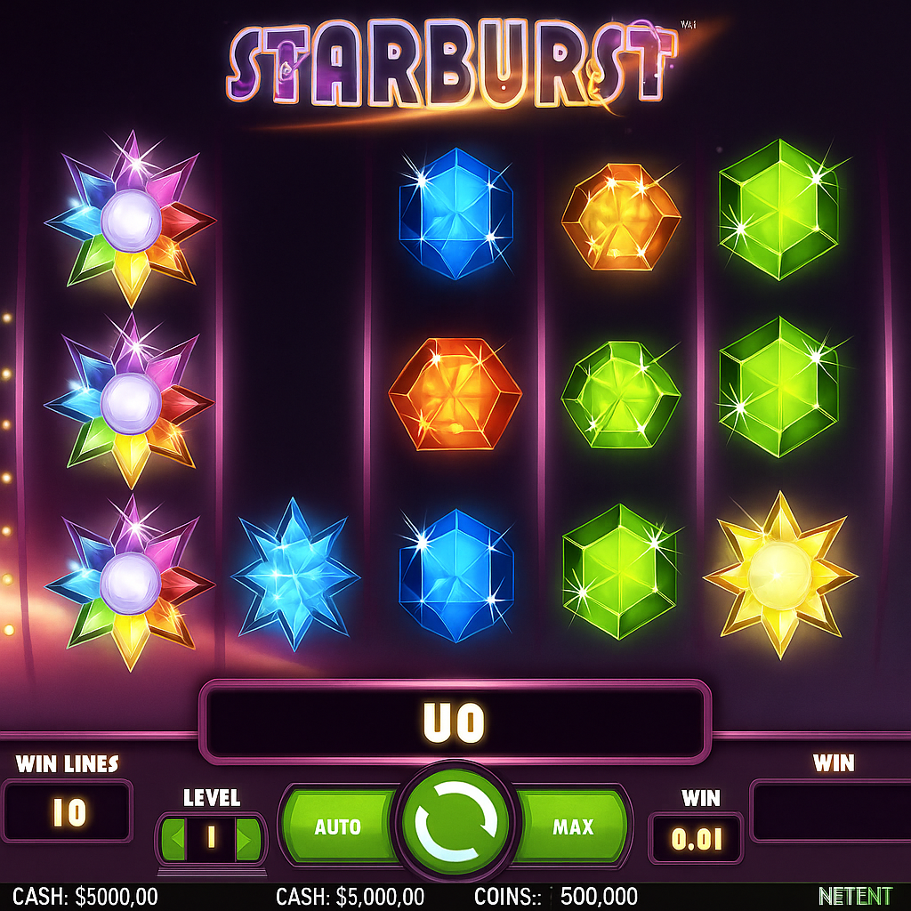 GoldSpin - Starburst Slot Game by NetEnt
